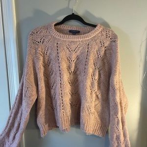 pink american eagle sweater